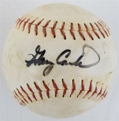 Gary Carter (died 2012) Signed Game Used Softball (JSA COA) Mets / Expos MLB HOF - Image 1 of 4