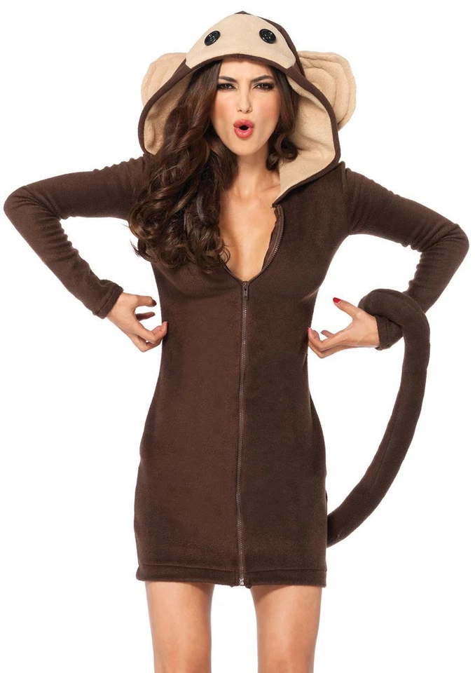 Leg Avenue Women's Cozy Monkey Costume Brown Size X-large 5jin