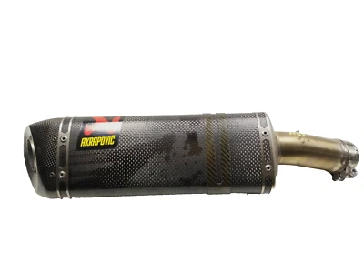 AKRAPOVIC Slip-on Exhaust Muffler 2018 - 2023 Kawasaki Ninja 400 EX400 - Image 1 of 4