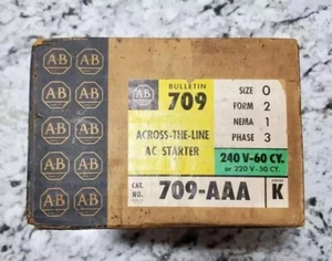 Allen Bradley Bulletin 709-AAA, 240V, 60CY AC Arrancador - Caja sin abrir / NUEVO - Imagen 1 de 3