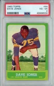 1963 Deacon Jones Topps Rookie RC HOF PSA 4 Rams