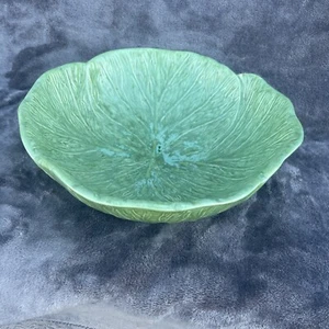 Vintage HCM Ceramic Cabbage Lettuce Leaf Salad Serving Bowl - Picture 1 of 6