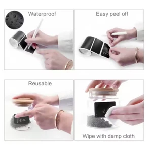 ποΈ Waterproof Chalkboard Labels β 120pcs/300pcs + Pen for Kitchen Jars & Storag - Picture 1 of 10