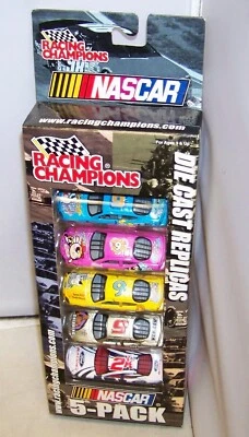 1:64 2000 RACING CHAMPIONS NASCAR 5 PACK #9 CARTOON NETWORK WCW GOLDBERG NADEAU - Image 1 of 4