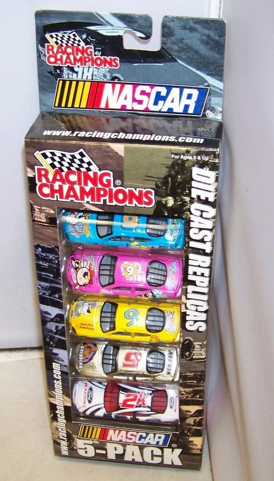 2000 Racing Champions NASCAR 5 Car Set Cartoon Network Goldberg