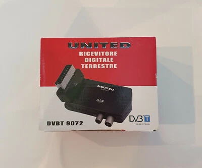 Decoder Digitale Terrestre United 9072, con telecomando, COME NUOVO - Immagine 1 di 2