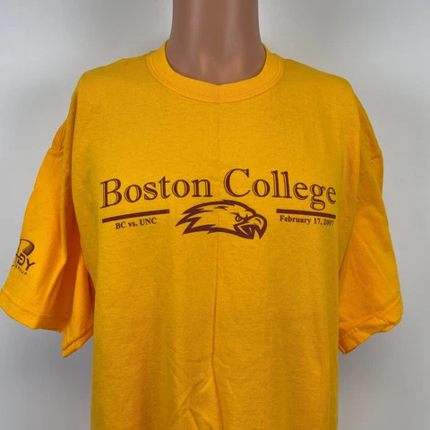 Boston College Eagles UNC Tar Heels Basketball Game T Shirt NCAA College 2007 XL Cover