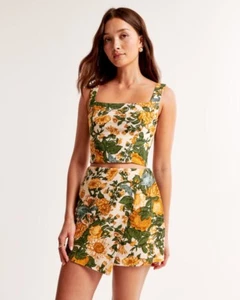 The A&F Scarlett Linen-Blend Wrap Mini Skort and Top - Picture 1 of 4