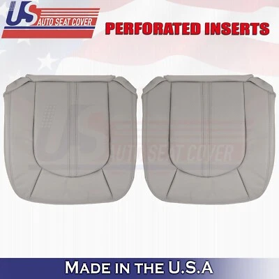 Cubiertas de asiento de cuero grises inferiores para conductor y pasajero Cadillac CTS 2008 a 2013 Foto 1 de 4