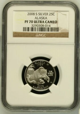 2008 S Silver Alaska NGC PF70 Ultra Cameo - Image 1 of 2
