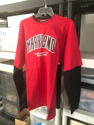 Maryland Terrapins Colosseum Long Sleeve Shirt Assorted XL ONLY Cover