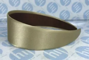 HEADBAND BRIGHT GOLD COLOUR 4.5cm WIDE SATIN FABRIC ALICE BAND HAIR HEAD - Picture 1 of 4