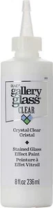 Gallery Glass Stained Glass Paint, Crystal Clear 8 fl oz Stained Glass Paint ... - Picture 1 of 9