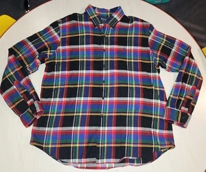 Polo Ralph Lauren GREEN/BLUE/BLACK Classic FLANNEL Oxford Button Down Shirt 2XL - Picture 1 of 4