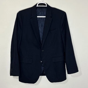 Banana Republic Men's 44R Tailored Fit Sport Coat Blazer Cotton Navy Blue - Picture 1 of 9