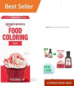 Vielseitige 1 Oz rote Lebensmittelfarbe - Verbessern Sie Ihr Backen und Feiertagsfeiern! - Bild 1 von 8