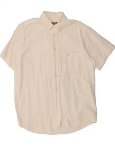 MURPHY & NYE Mens Short Sleeve Shirt Large White Cotton CL14 - Picture 1 of 3