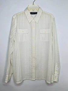 Jones New York Signature White Button Up Long Sleeve Collared Size M Petite - Picture 1 of 10