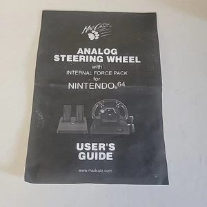 Mad Catz Nintendo 64 Analog Steering Wheel User's Guide - Picture 1 of 2