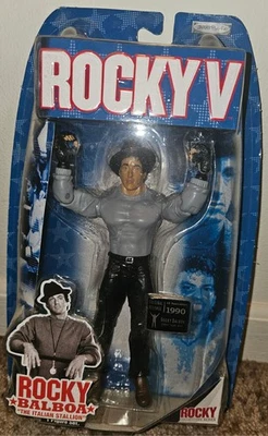 Rocky V Rocky Balboa Street Fight Gear Action Figure Collector Series Jakks NEW - Image 1 of 2