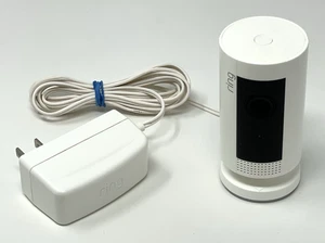 Ring Indoor Cam HD Security Camera 1st Gen (5UM4E5) - White w/ Power Cord - Nice - Foto 1 di 6