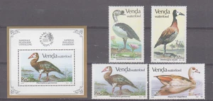 Venda Birds/Waterfowl/Stamps/Souvenir Sheet 1987 SC161-4/163a MNH - Picture 1 of 1