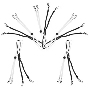 10Pcs Lost Hat String Clips for Face Masks and Gloves Adjustable Lanyard - Picture 1 of 12