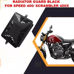 "RADIATOR GUARD, BLACK" FIT FOR TRIUMPH SPEED 400 & SCRAMBLER 400 - Picture 1 of 5