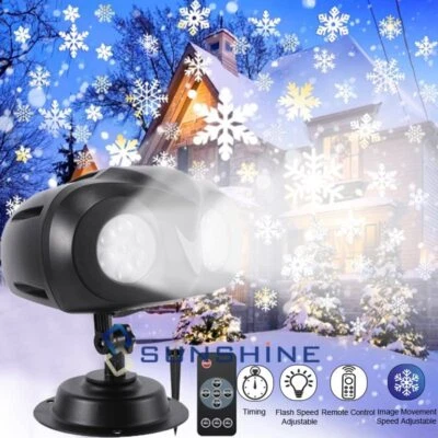 Proyector Luces Navideñas Xmas Halloween De Navidad Para Exterior Casa El Hogar - Image 1 of 4