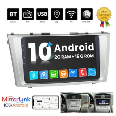  Android 10 Car Radio GPS For 2007 2008 2009 2010 2011 Toyota Camry with Camera - Image 1 of 4