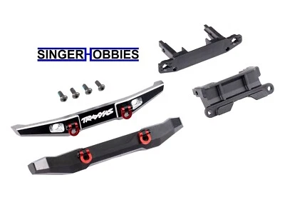 Traxxas 9735X TRX-4M Bumper Front/Rear 6061-T6 Aluminum Black-Anod, Bronco TRA1 - Image 1 of 2