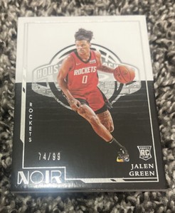 Jalen Green 2021-22 Panini Noir Rookies #174 RC Icon Edition #'d /99