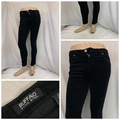 Buffalo David Bitton Stretch Pants Sz 8 Black Cotton 29” Inseam YGI N1-56 - Image 1 of 4