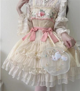 New Chinese Women Lolita JSK Bow Embroidered sling Dress Summer - Picture 1 of 17