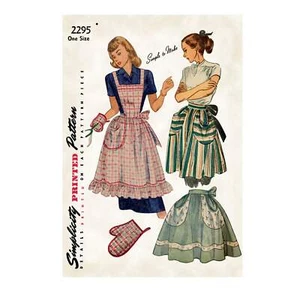 DELANTAL VINTAGE MISS' PATRÓN DE COSTURA SIMPLICITY S9496 - Imagen 1 de 8