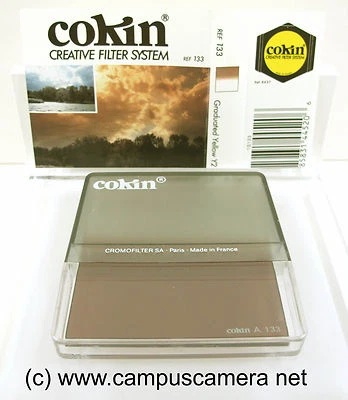 Cokin A Series A133 Graduated Yellow 2 Resin Filter CA133 1S133 Gradual Yellow 2 - Image 1 of 4