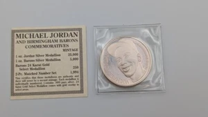1994 Enviromint Silver Medallion 1 Oz Michael Jordan Commemorative Coin - Picture 1 of 2