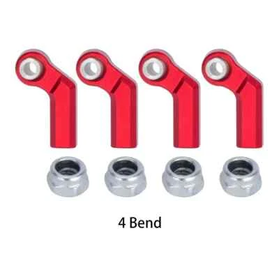 4Pcs Aluminum M4 Link Rod End Ball for 1/8 1/10 RC Crawler SCX10 90046 TRX4 DIY - Image 1 of 4