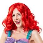 Ariel Wig For Adults Womens Official Disney The Little Mermaid Red Wavy Hair