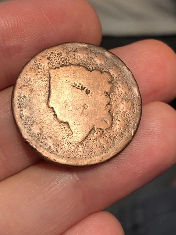 1821 or 1831 Matron Head Large Cent Penny- Mature Head Cover
