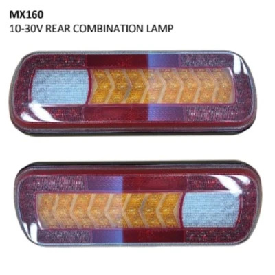 NARVA LED Combo Tail Light Stop Sequential Indicator Reverse Fog Pair 12v 24v - image 1 of 4