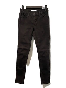Levis Jeans Womens 25" Black 710 Super Skinny Stretch Cotton Blend Punk Grunge - Picture 1 of 8