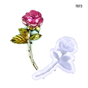 Decorazione San Valentino fai da te, ciondolo chiave, stampo rosa semi tridimensionale - Foto 1 di 4