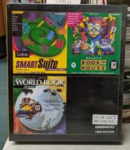 Daewoo OEM Edition Software Bundle SmartSuite 1999 WorldBook Bailey's Book House - Picture 1 of 6