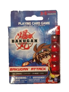 Bakugan Battle Brawlers Attack Playing Card & Dice Game Set 2008 SEALED New! - Picture 1 of 4
