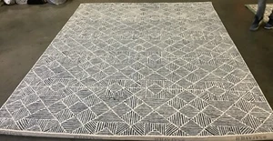 BLUE / IVORY 8'-0" x 10'-0" Back Stain Rug, Reduced Price 1172669584 ABT763M-8 - Picture 1 of 4