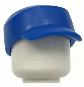 LEGO NEW BLUE MINIFIGURE CAP WORKER FIGURE HAT PIECE - Picture 1 of 1
