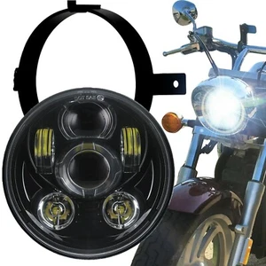 Kit de faros de proyección LED para Honda VTX 1300 1800 C/N/R/S/T negro enchufable n Play - Imagen 1 de 4