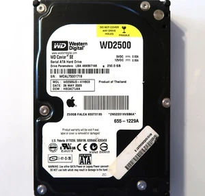 WD WD2500JD-41HBC0 HSCACTJAA (WCAL) Thailand 250gb 3.5" Sata HDD 05.2005 - Picture 1 of 1