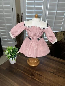 American Girl Samantha's Talent Show Dress Pink Black Fancy Dress w/collar Retir - Picture 1 of 5